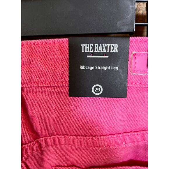 BlankNYC Women's The Baxter Ribcage Straight Leg Pink Crop Denim Sz 29 NWT - Picture 5 of 10